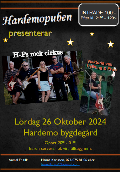 Hardemopuben 26/10-2024